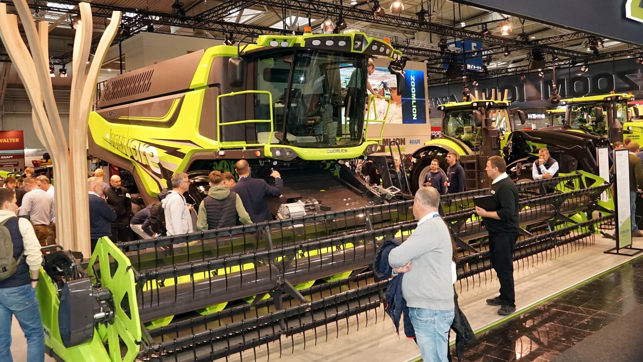 The hybrid combine by Zoomlion which is said to be ready for production