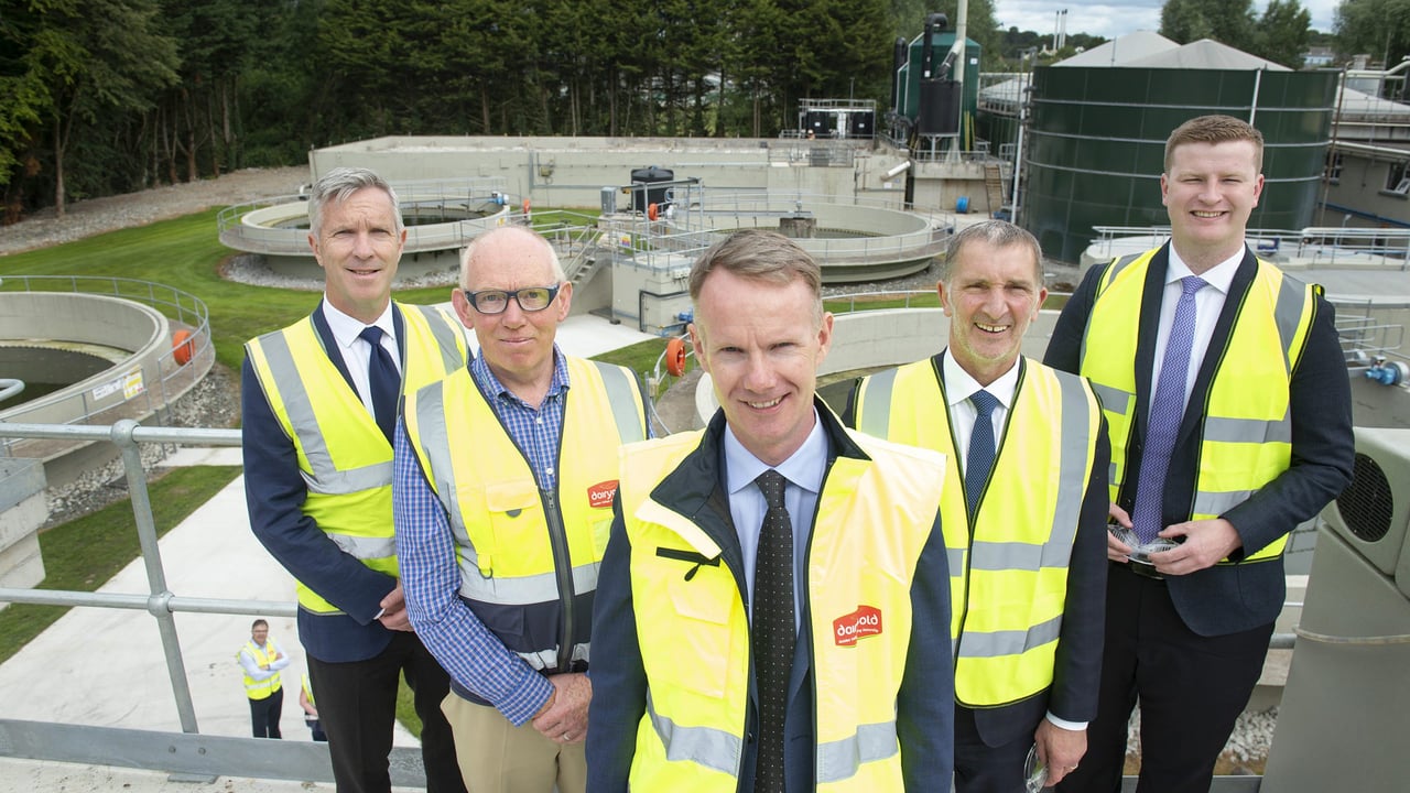 Photographed at the official opening: Eugene O’Connor, Mallow Nutritionals Campus site manager; John O’ Mahony, head of engineering, Dairygold; Conor Galvin, CEO Dairygold; John O’ Gorman, Dairygold chairman; and James O’Connor TD.
Image source: Gerard McCarthy 