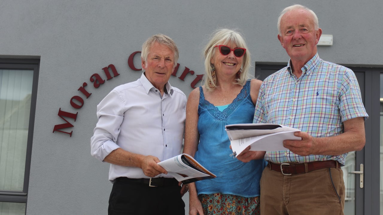 Founding members of the Aleen Cust Memorial Society: veterinary surgeons Donal Connolly, Ascinta Kilroy and Brendan Gardener. 