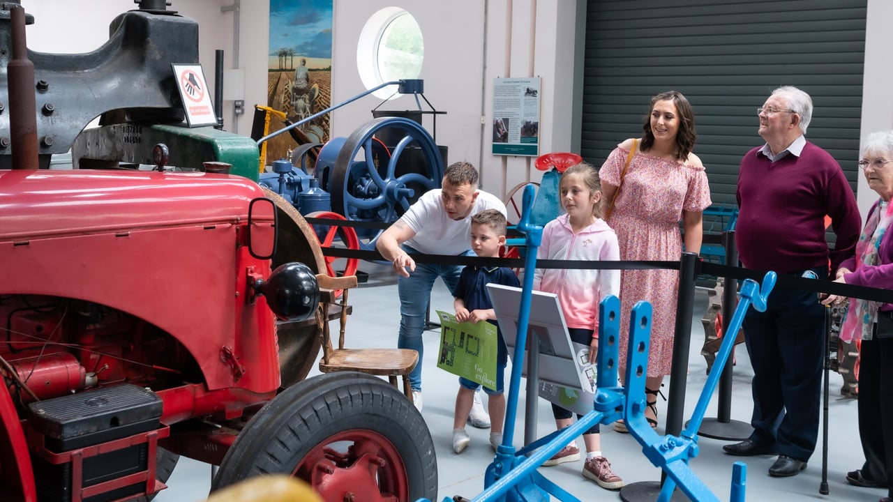 Niall Whitty, Evan Whitty, Mia Brazzill, Mary Roche, Patrick and Margaret Whitty at the Irish Agricultural Museum. 
Photo: Colin Shanahan 
