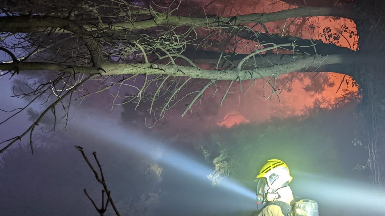 Two firefighters injured while battling Dublin gorse wildfire