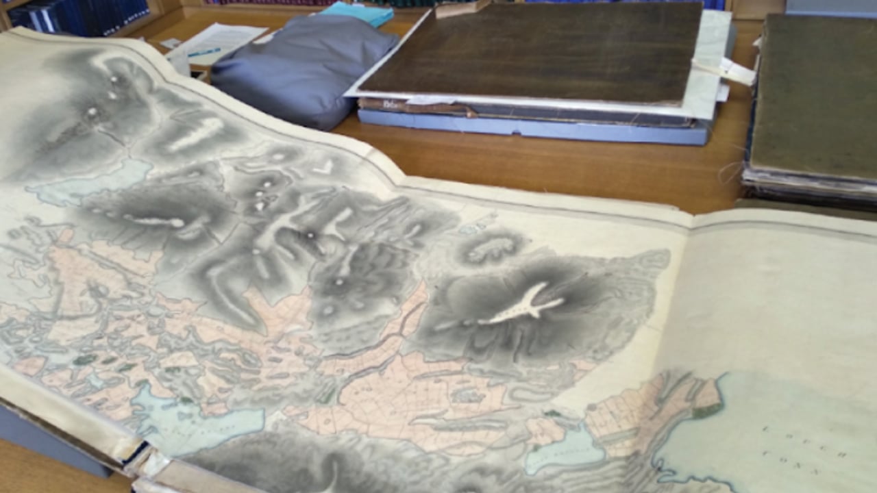 A Bog Commission map dating from the early 1800s, now housed in the National Library of Ireland. Image source: National Library of Ireland and RePeat Project