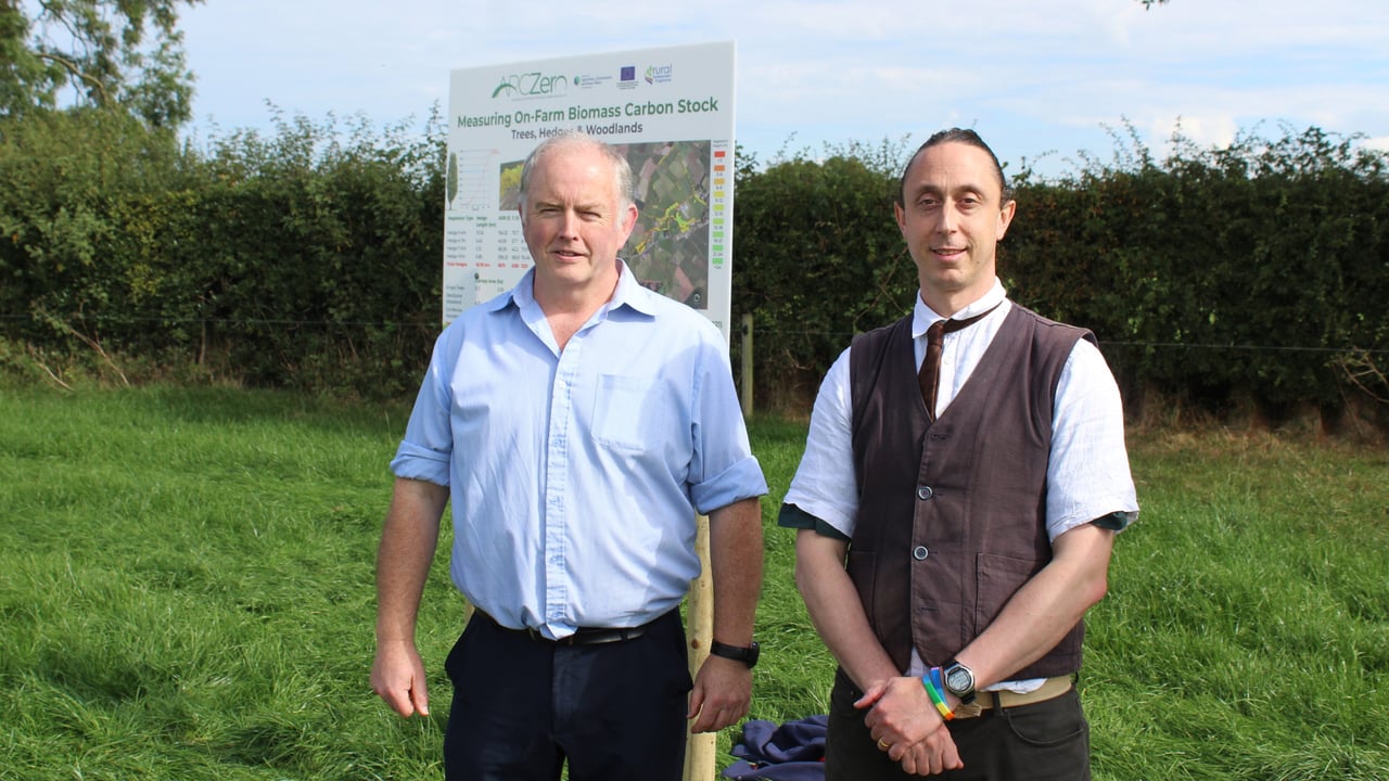 L-r: AFBI's Alex Higgins and Paul Williams, from Queen's University Belfast, who spoke at the recent ARCZero open day