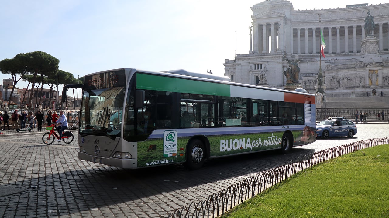 Buona Per Natura Irish beef campaign in Rome, Italy