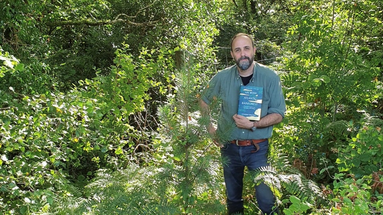 Eoghan Daltun with his book