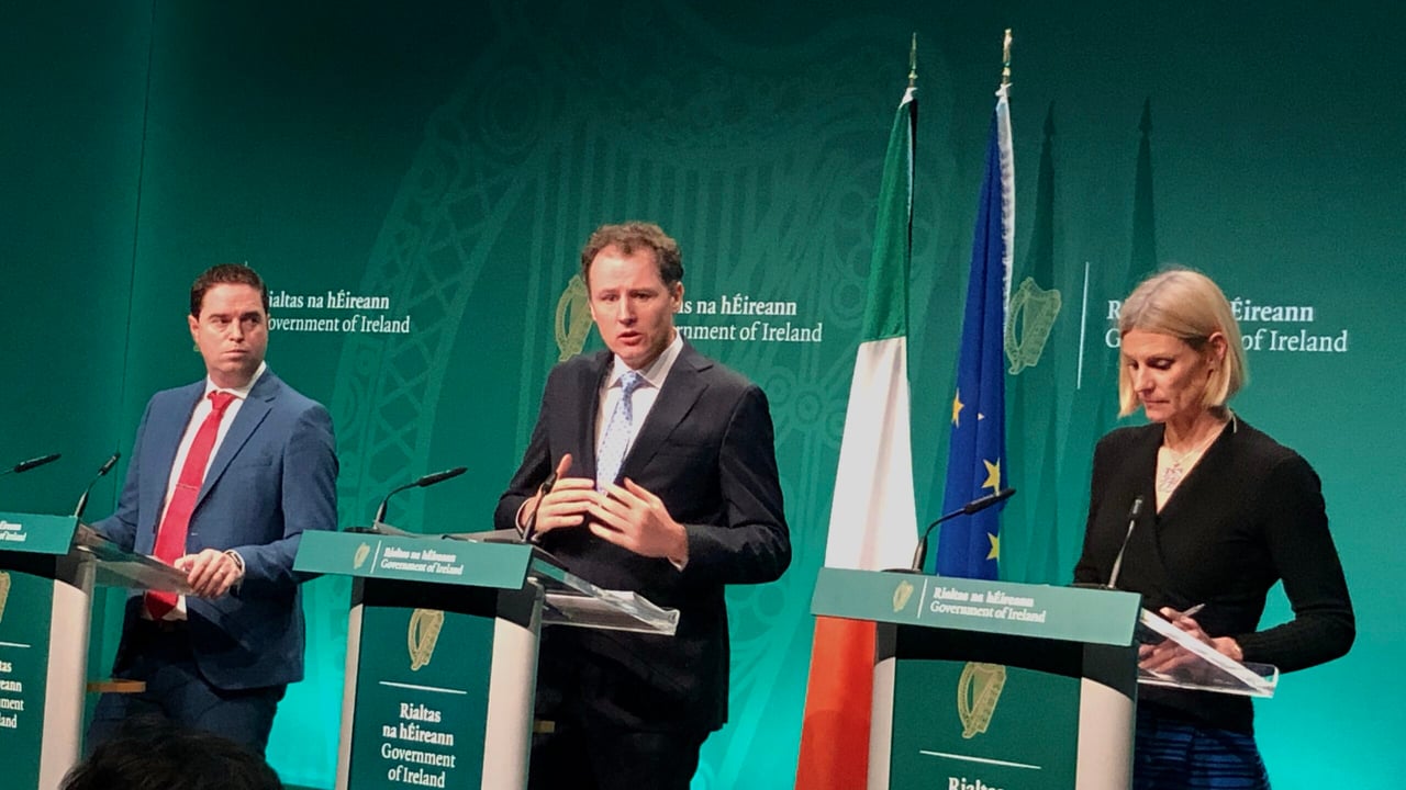Minister for Agriculture, Food and the Marine, Charlie McConalogue; Minister of State Pippa Hackett; and Minister of State Martin Heydon.