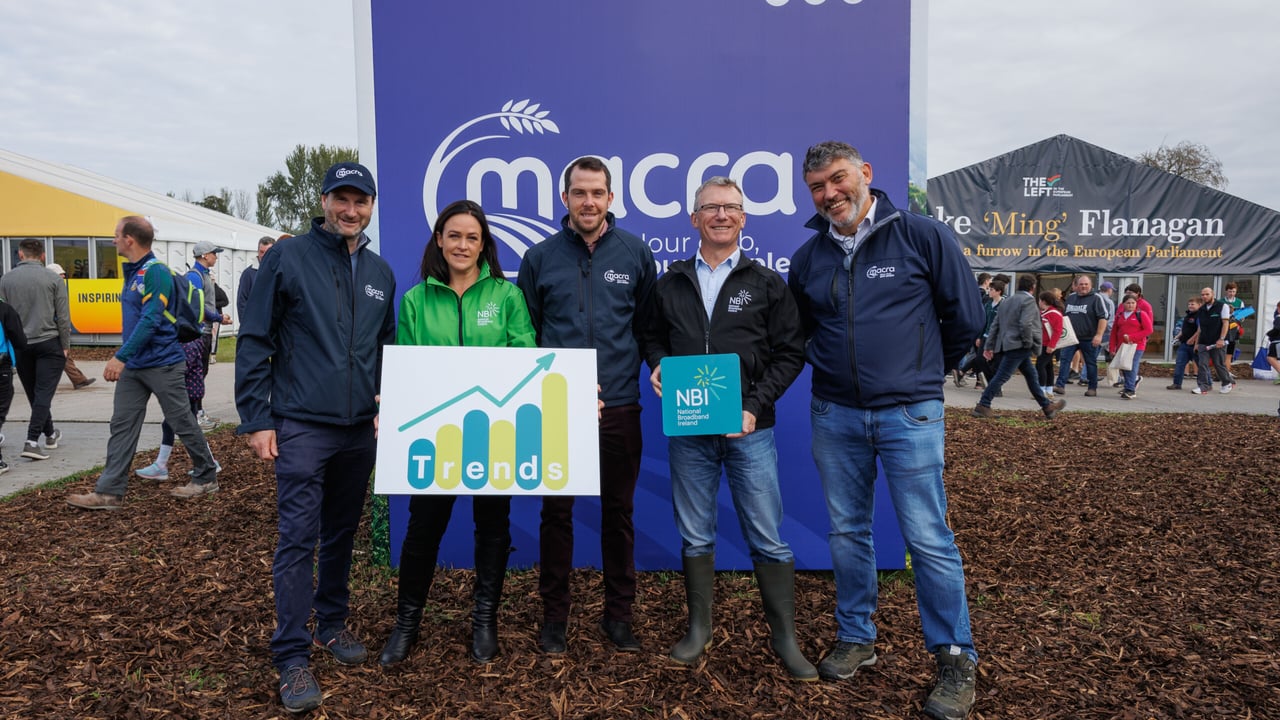 Derry Dillon, head of advocacy, membership and policy, Macra; Tara Collins, CMO, NBI; John Keane, president, Macra; Joe Lavin, CCO, NBI; and Mick Curran, CEO, Macra
