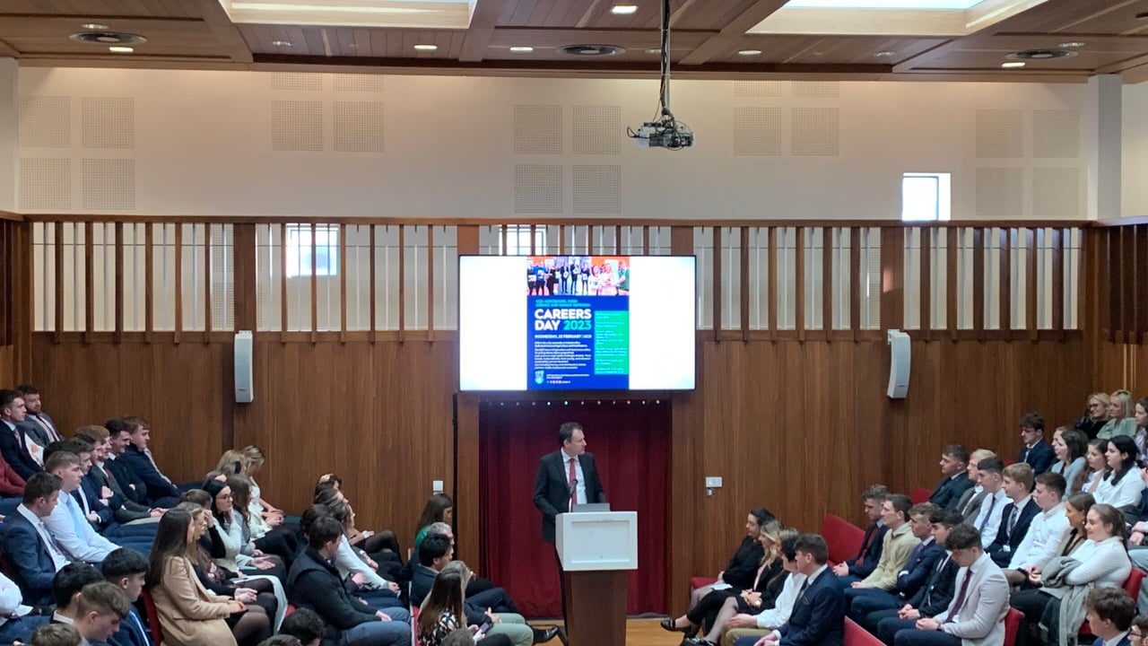 Agriculture minister addresses students at UCD careers day