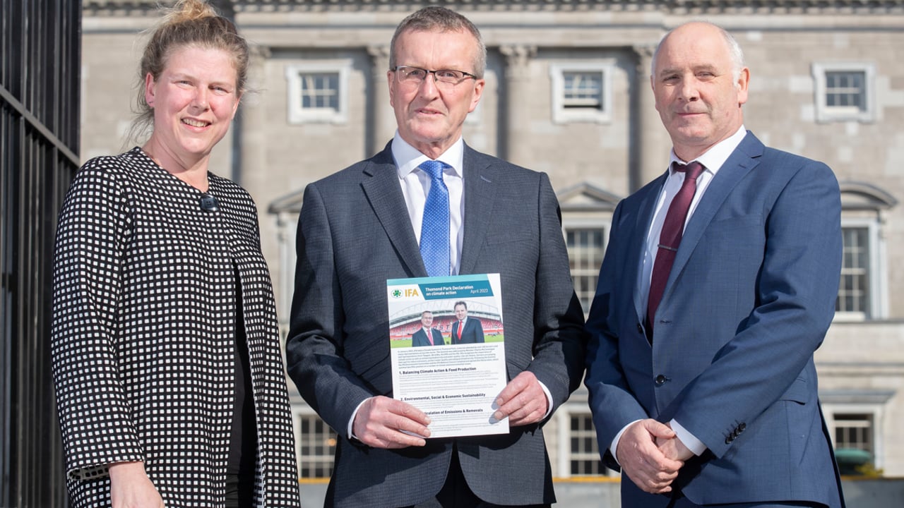 IFA launches its Thomond Park Declaration
on climate action Image: Finbarr O'Rourke