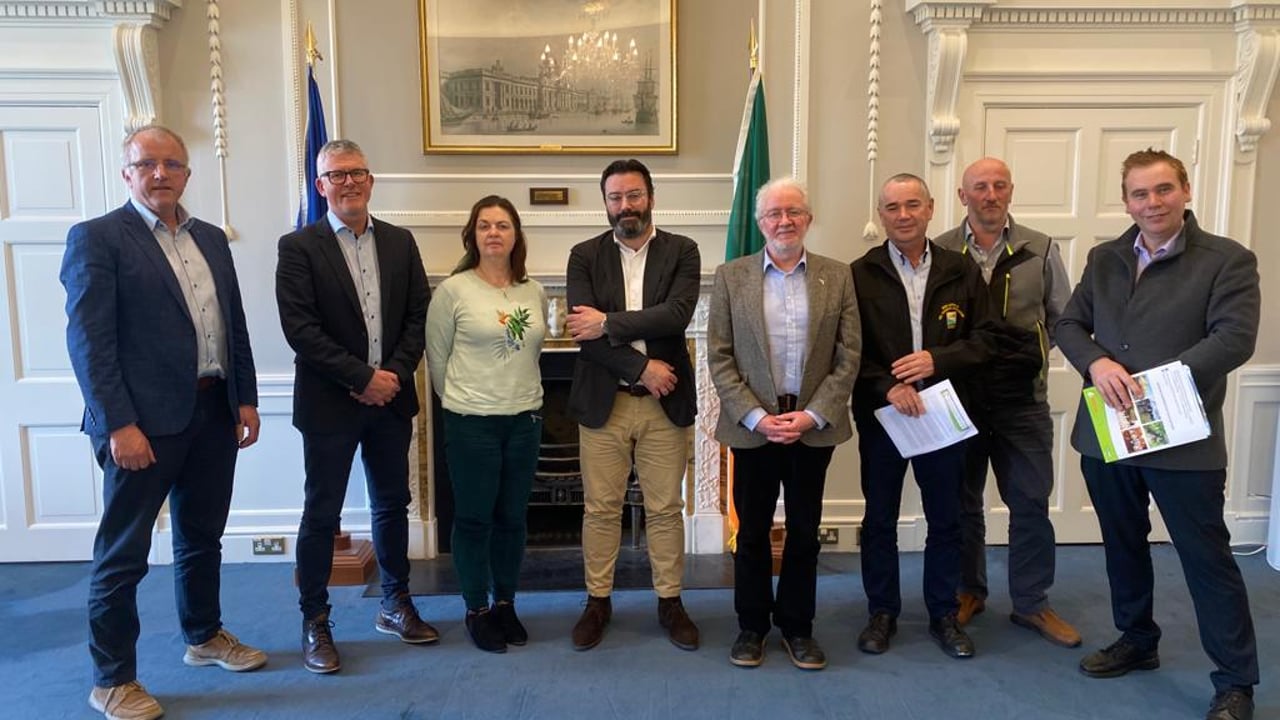INHFA meeting with Minister of State for heritage, Malcolm Noonan and his officials Image: INHFA