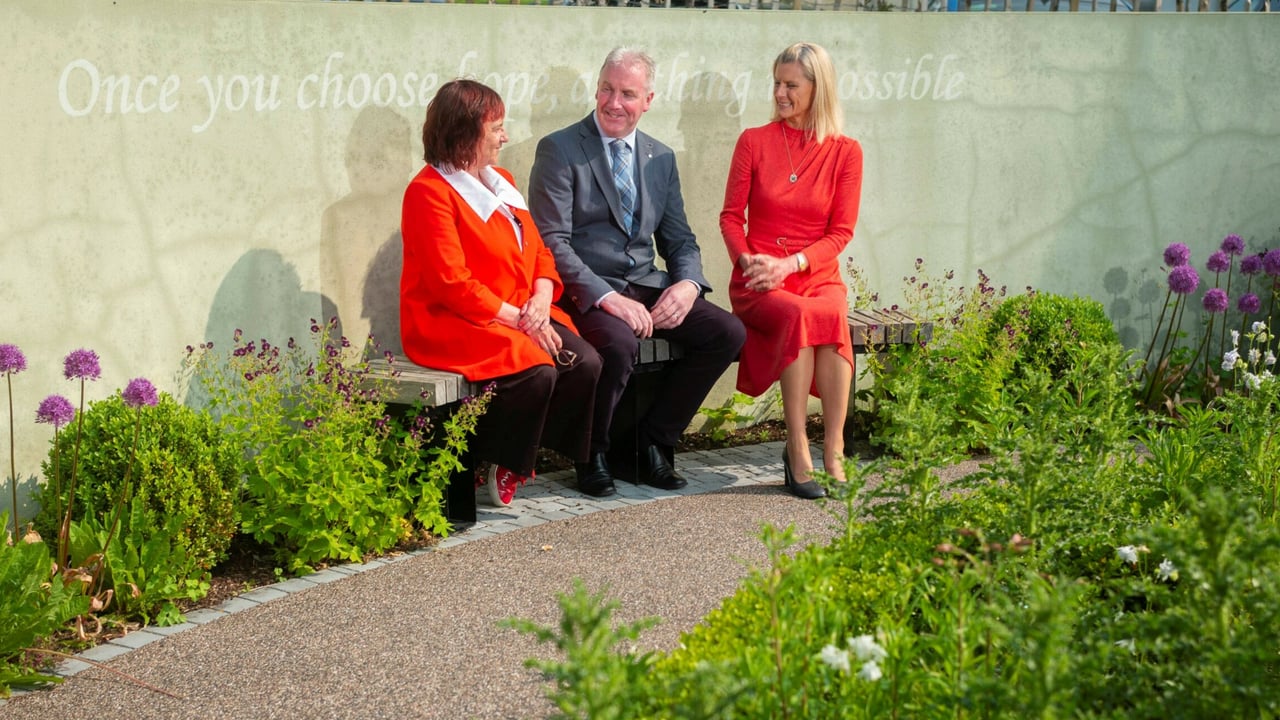 L-r: Máire Ní Mhurchú, chair of Irish Self Catering Federation; Barry Caslin, rural development specialist, Teagasc; Minister Pippa Hackett