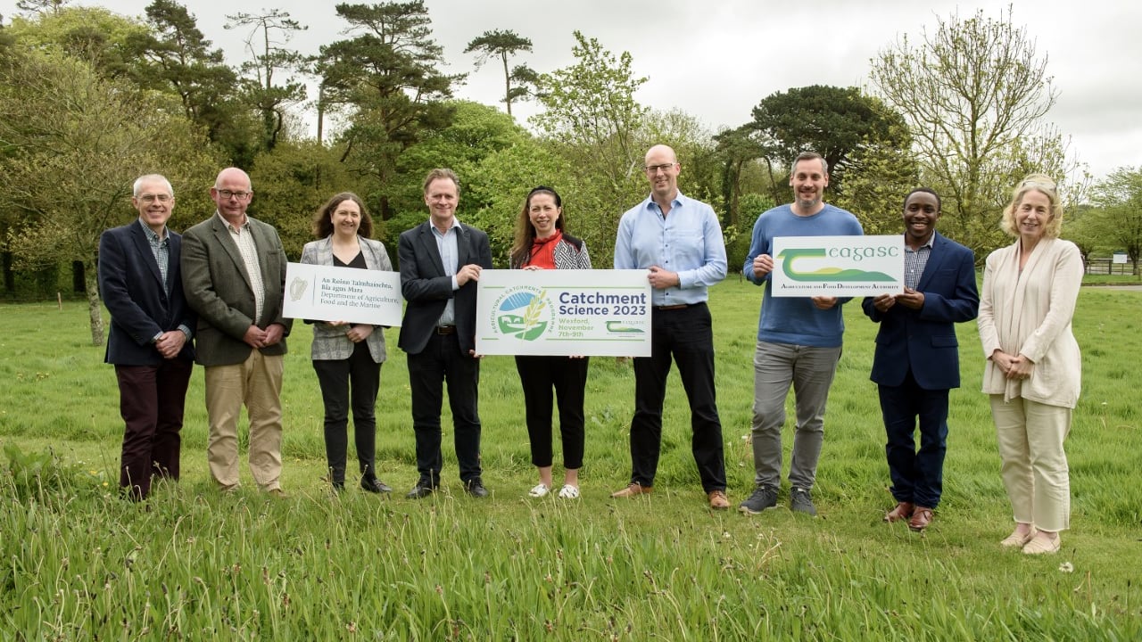 L-R: Tom O'Connell (Teagasc ACP); Edward Burgess (ACP); Noeleen McDonald (Department of Agriculture, Food and the Marine); Per-Erik Mellander (ACP); Bridget Lynch (ACP); Ted Massey (department); Ognjen Zurovec (ACP); Jason Galloway (ACP); and Karen Daly (Teagasc)