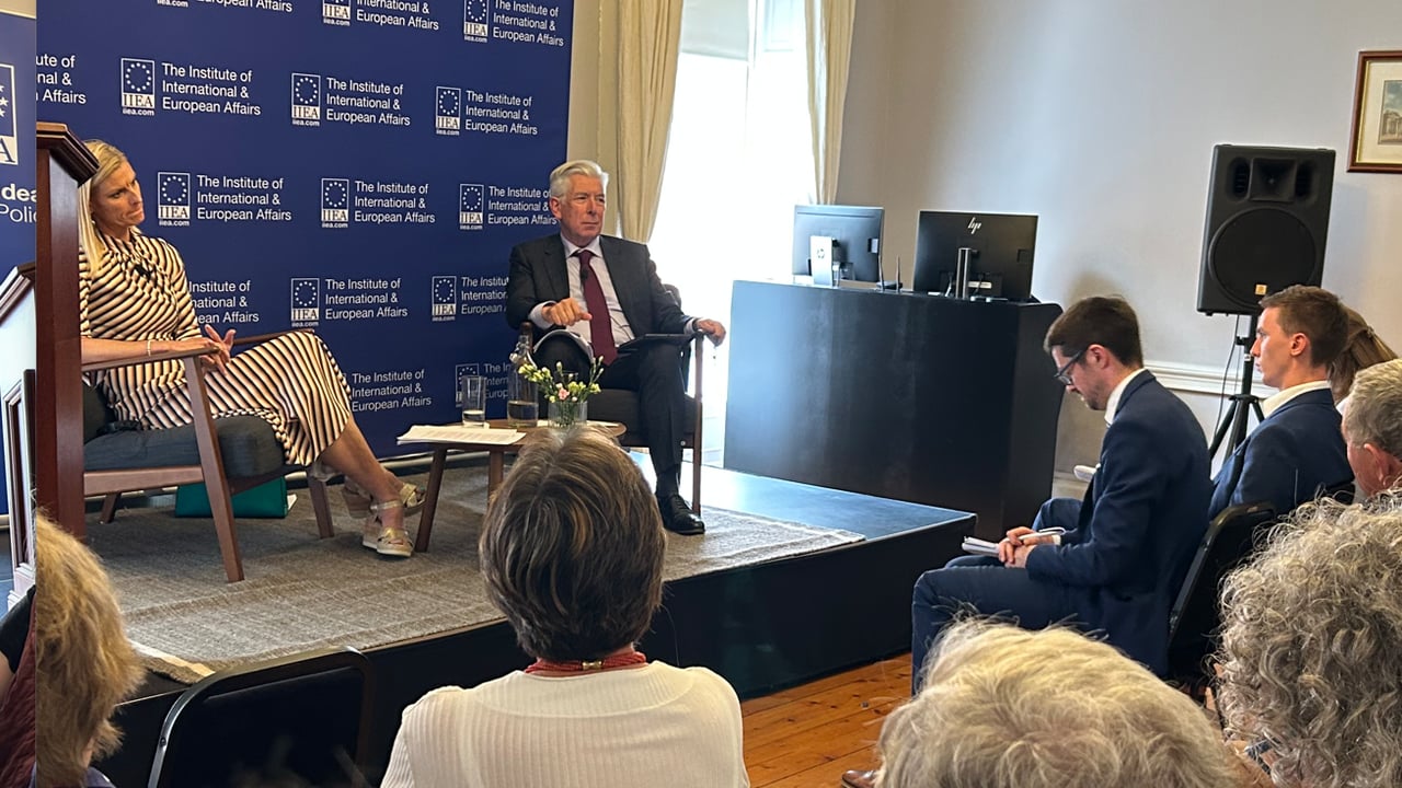 Minister PIppa Hackett addressing the Institute of International and European Affairs in Dublin 