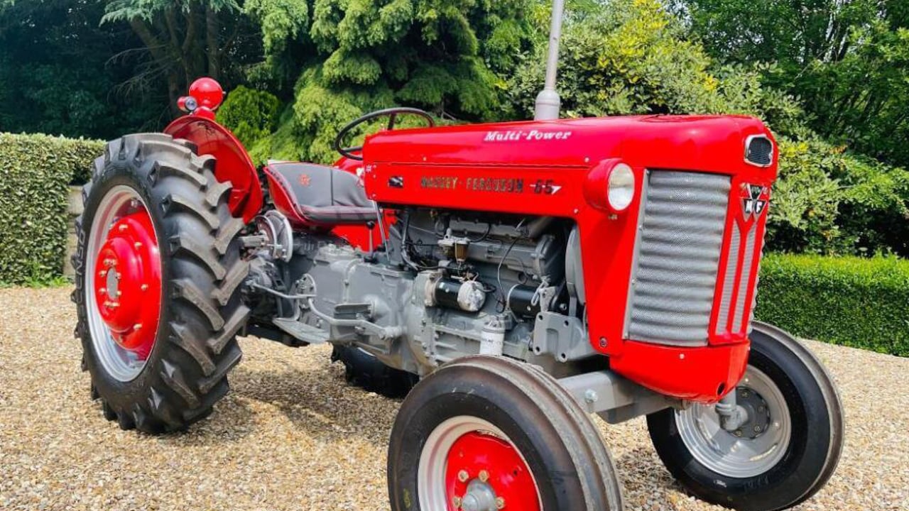 A fully restored Massey Ferguson 65 from 1963 is joined by Italian exotica at the latest Cheffins sale 