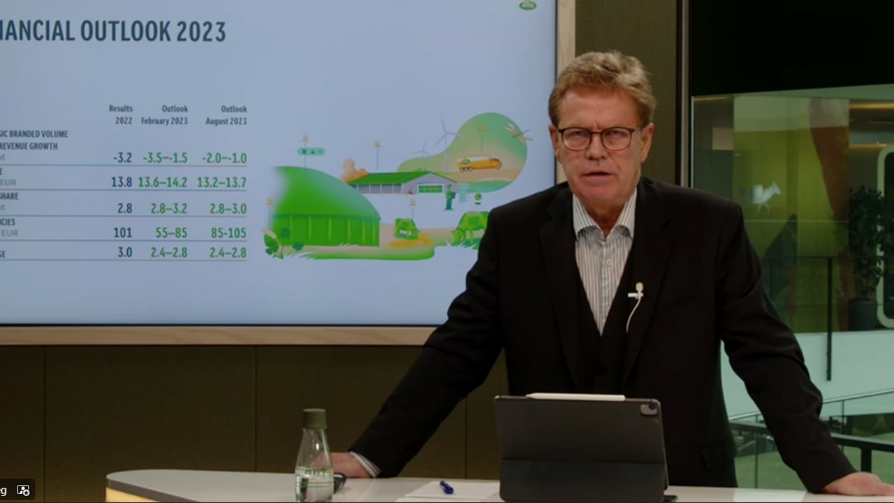 Arla CEO 'cautious' on dairy commodity market outlook
