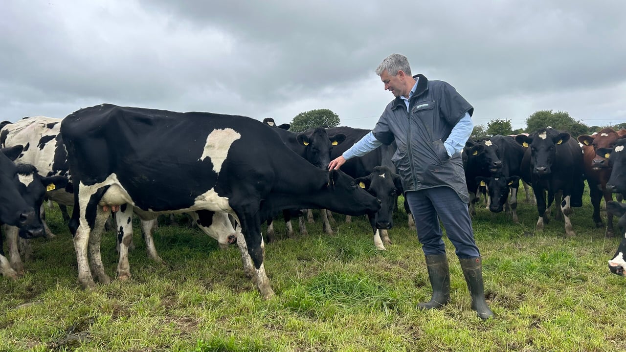 Senator Tim Lombard on his farm