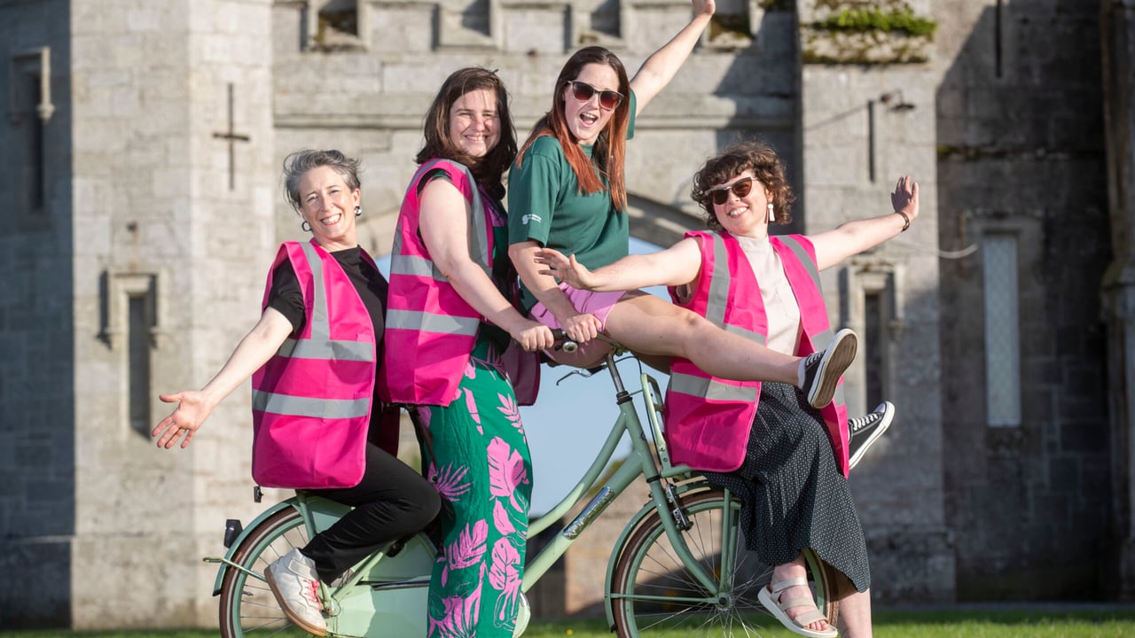 Artists, Michelle Browne and Eszter Némethi; Jennifer Dempsey, sports hub co-ordinator, Carlow Sports Partnership and Orlaith Treacy, creative producer with Carlow Arts Festival at Ducketts Grove.
Source: Finbarr O’Rourke
