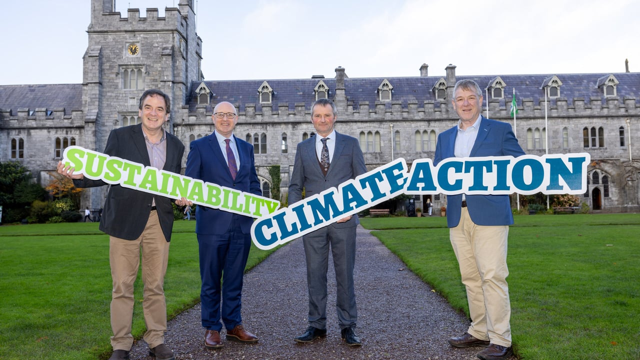 Prof. Alan Kelly, head of School of Food UCC; Prof. Paul McSweeney, vice-president for Learning and Teaching UCC; ICOS president Edward Carr and Billy Goodburn, ICOS Skillnet, head of learning and development