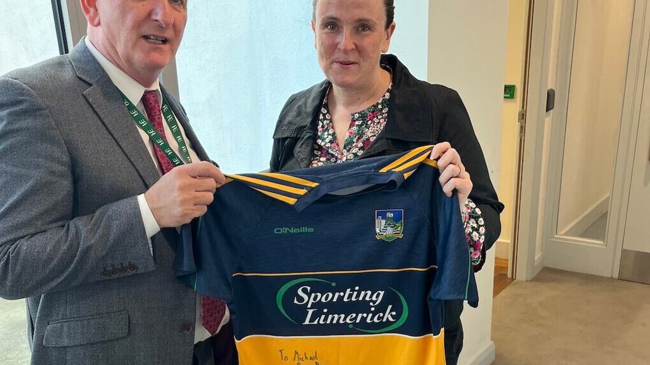 CEO of the HSE, Bernard Gloster with Rita Dennedy