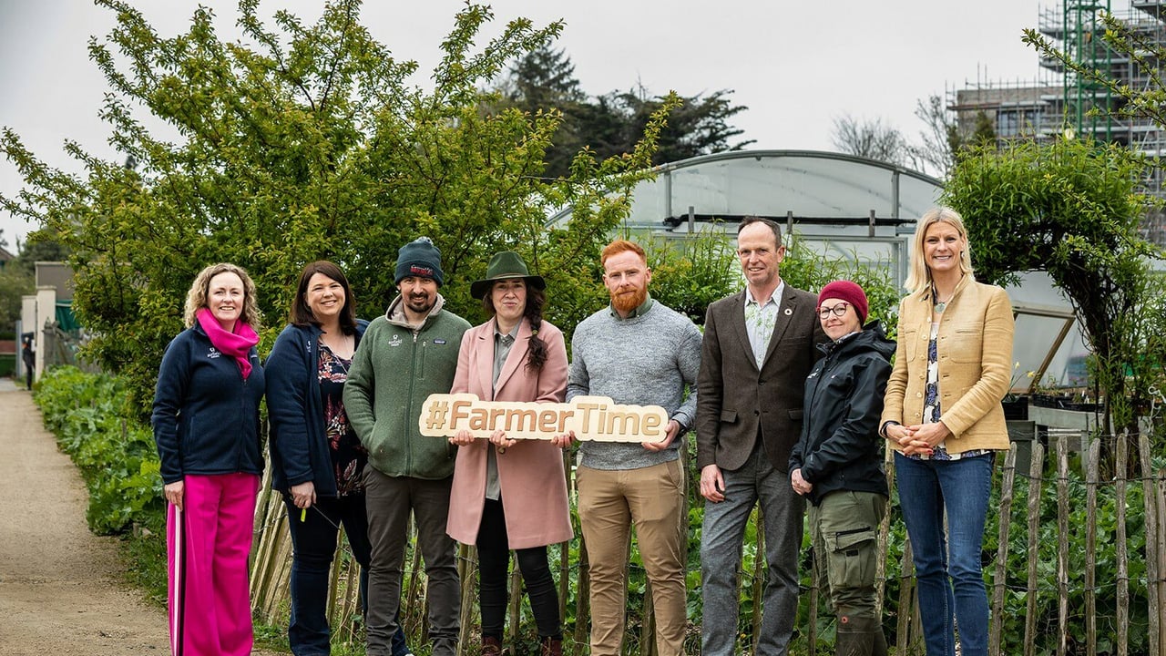 Farmer Time at Airfield Estate.