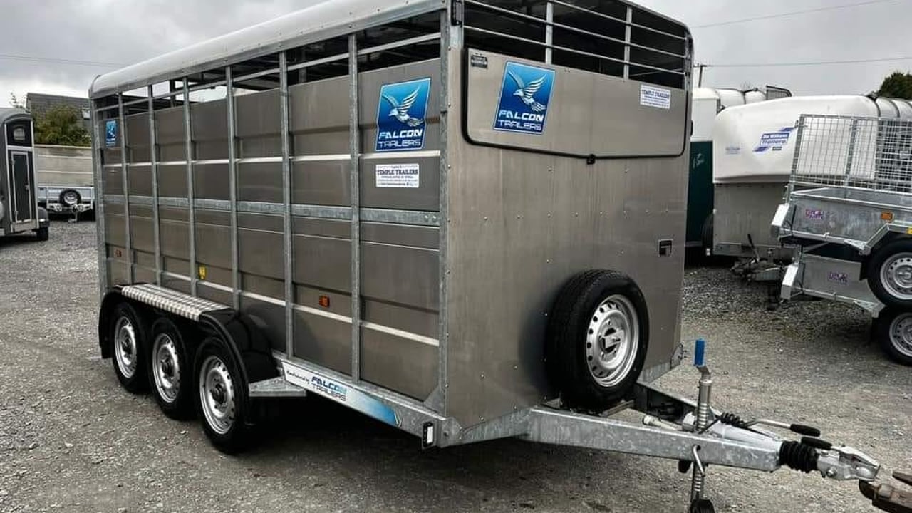 The stolen 14ft x 6ft Falcon cattle trailer Source: Geoffrey McClay