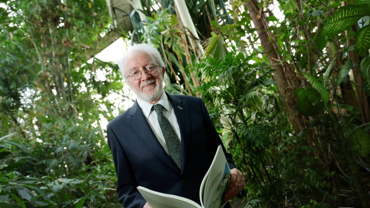 Minister of State for Nature, Heritage and Electoral Reform, Malcolm Noonan TD at the Botanic Gardens, Glasnevin, Dublin, launching Ireland's 4th National Biodiversity Action Plan