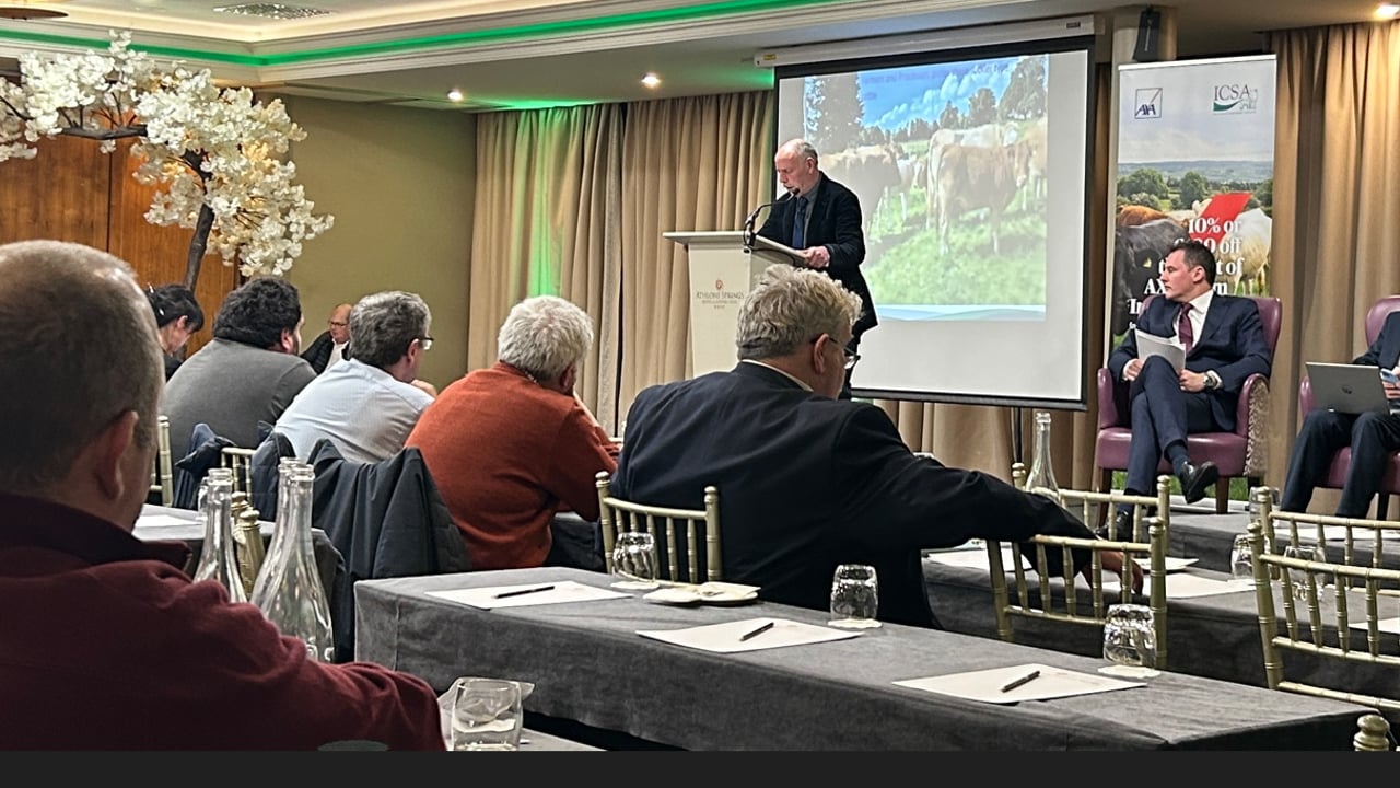 ICSA president, Sean McNamara, delivers his first key note address at AGM