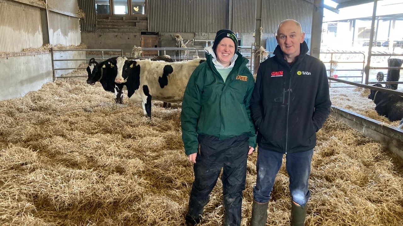 Andrew Claxton pictured with his daughter Sarah at his farm in Stradbally, Co. Waterford 