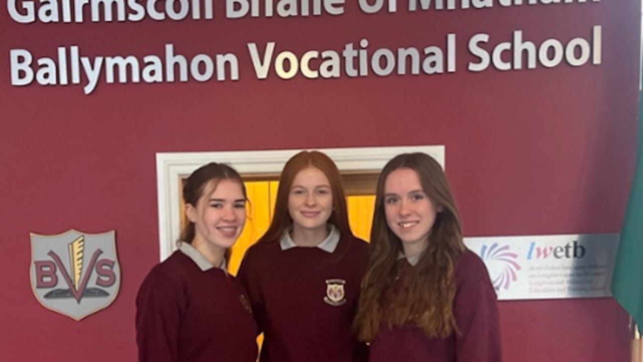 (L-r): Grace Cassells, Lára Flood and Keira Hopkins.