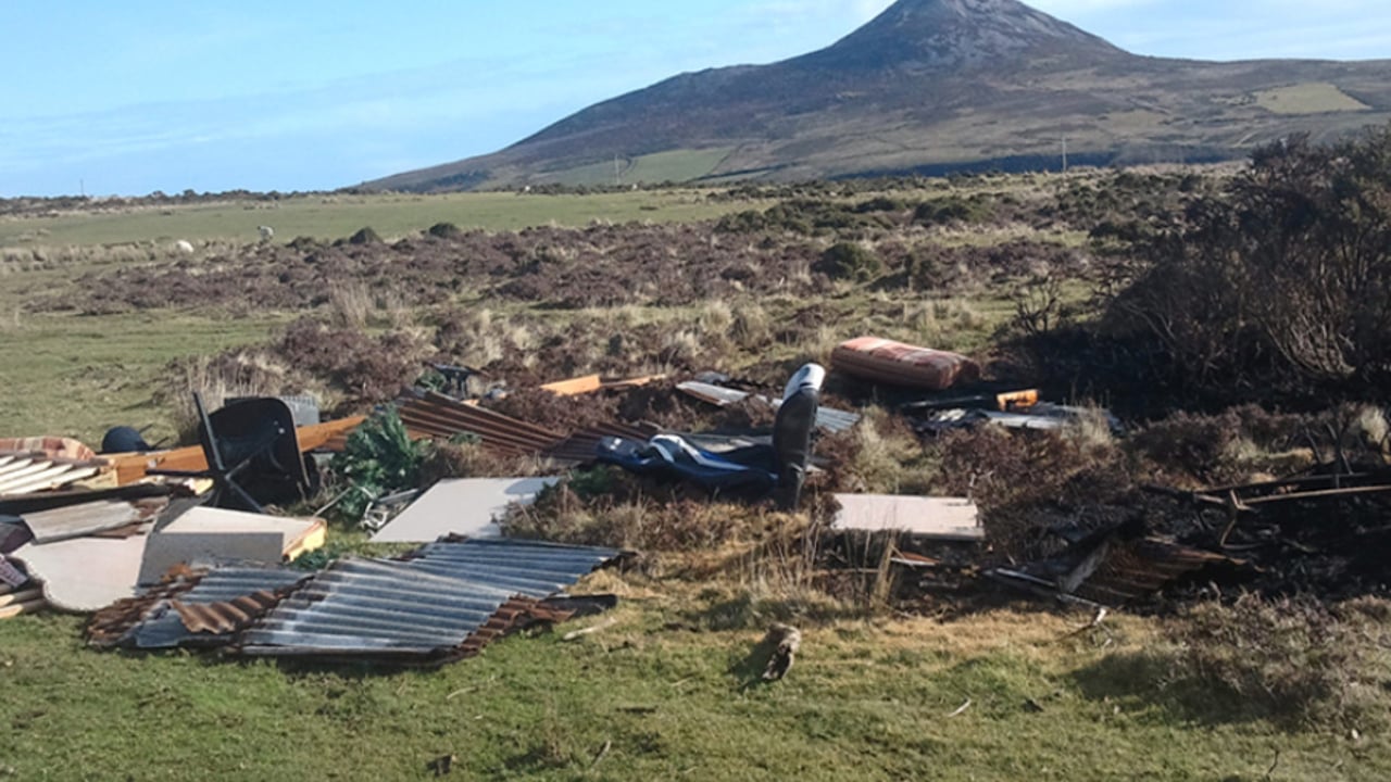 Illegal dumping at Sugar Loaf. Image Source: Pure