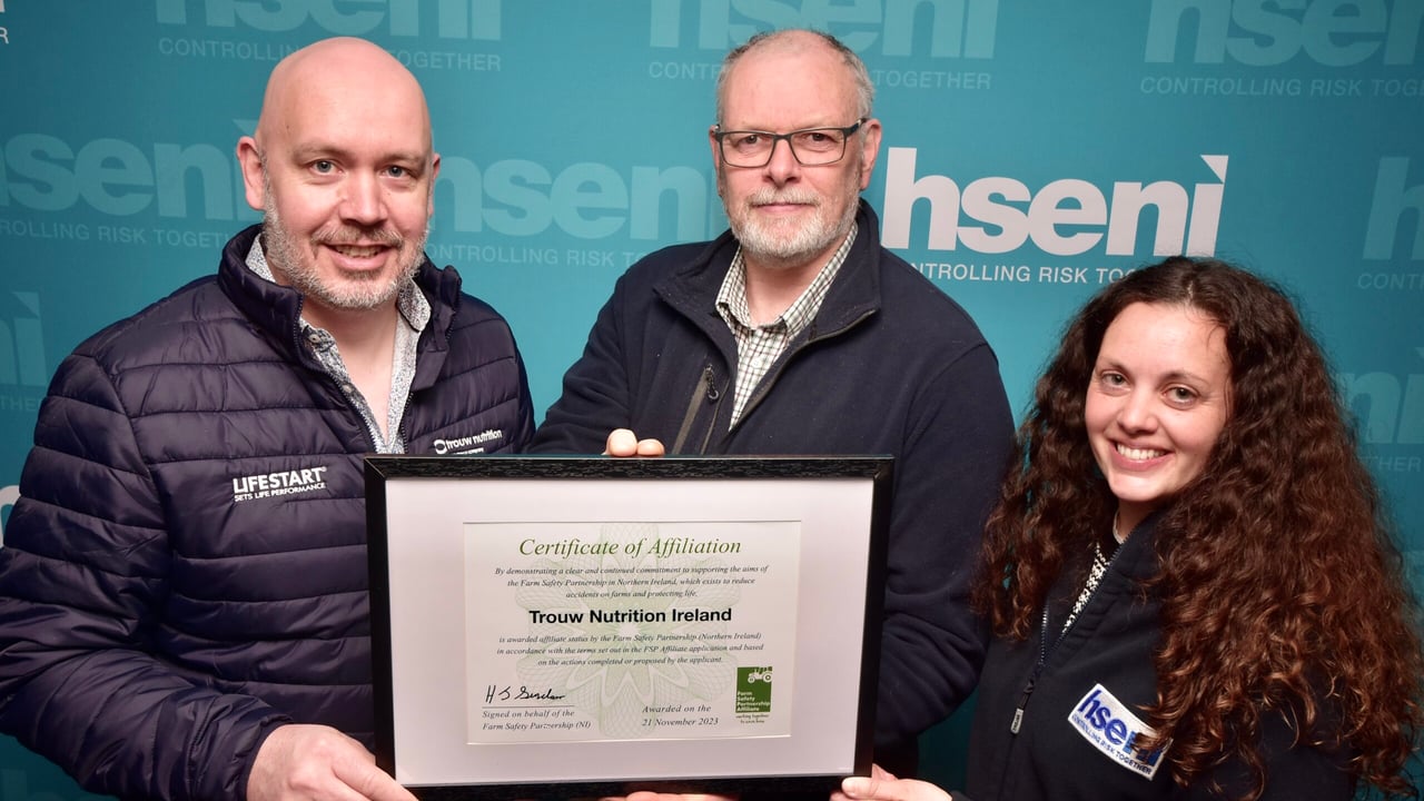 L-r: TNI HSE manager, Gareth Moffett; Deputy chief executive, Bryan Monson; and HSENI inspector Rachel Hamill. Image source: HSENI