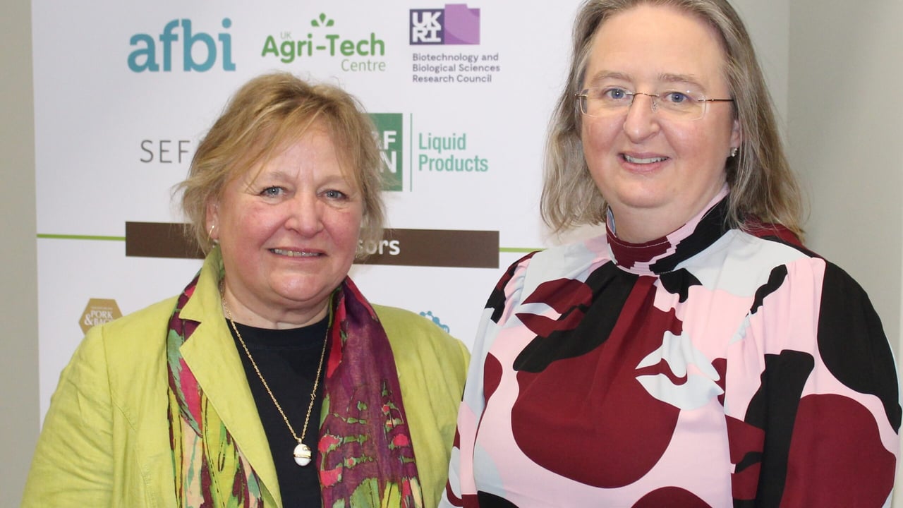 BSAS chief executive, Maggie Mitchell  with Prof. Elizabeth Magowan