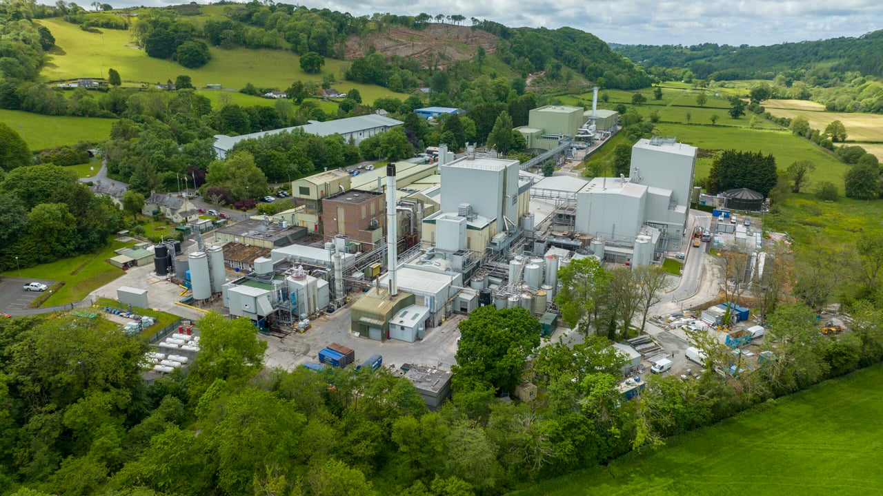 Whey processing facility in Felinfach in Wales Source: Volac