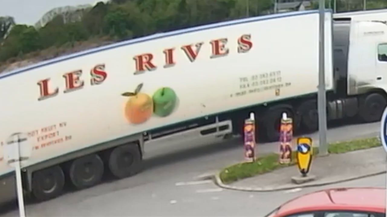 The refrigerated container which was stolen. Image Source: An Garda Síochána