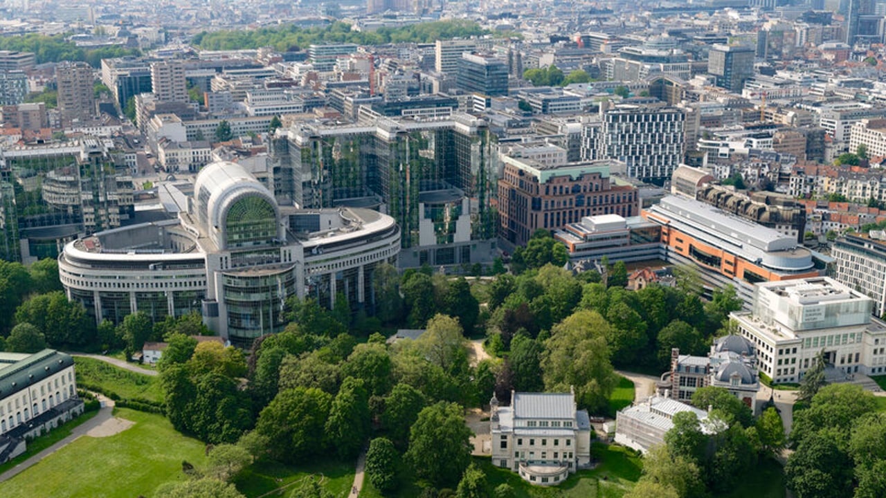 Aerial view of the EU Parliament in Brussels
Source: European Parliament