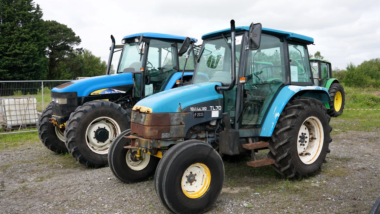 New Holland tractors at a previous sale
