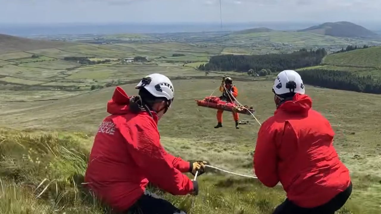 Farmer and dog rescued Source: Mourne Mountain Rescue Team 