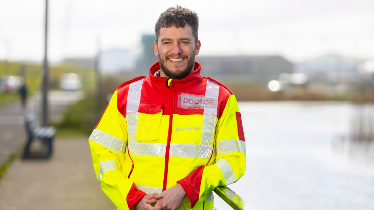 Dr. Mark Ruddy of CRITICAL is urging people to slow down and avoid distractions when out on the roads this August Bank Holiday weekend. Image source: Patrick Browne