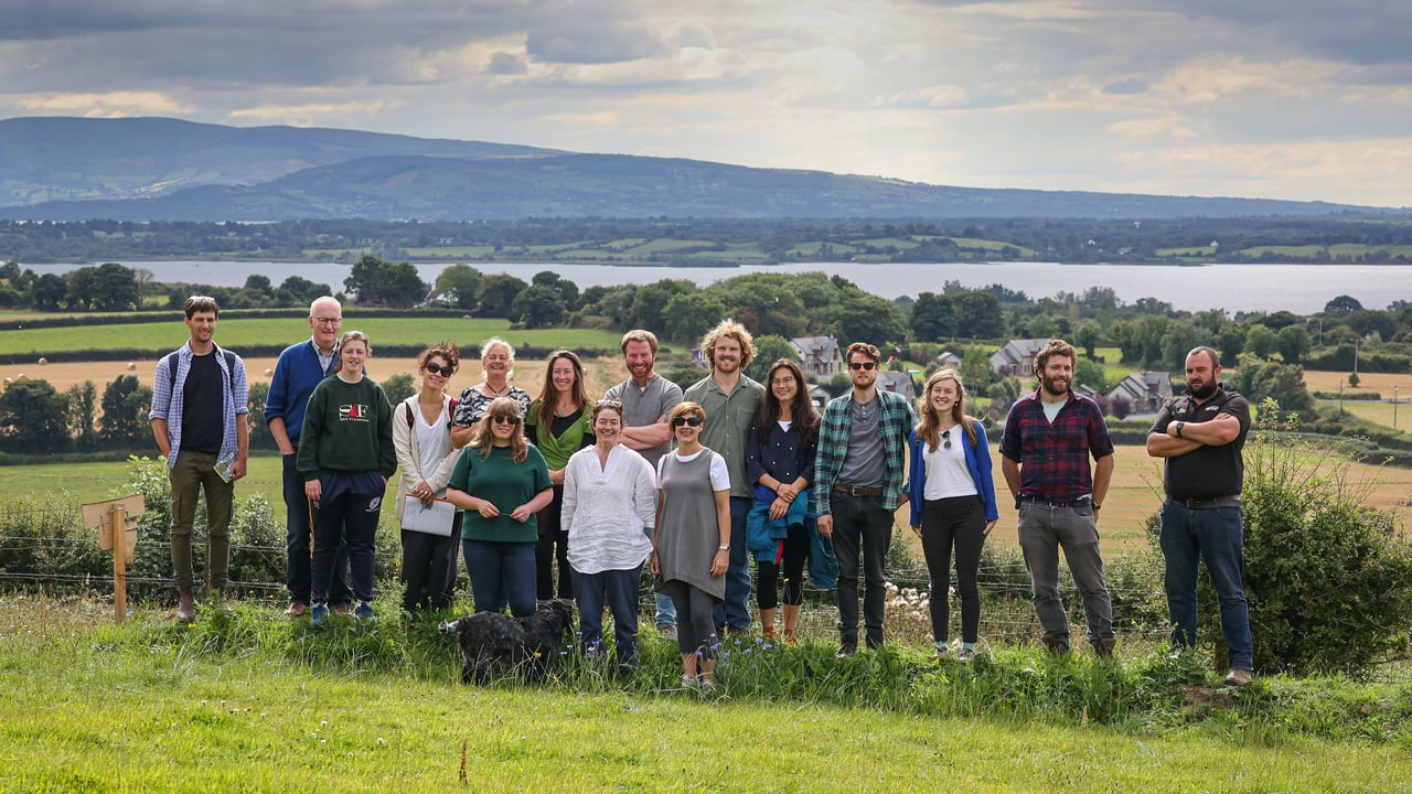 Participants in the Field Exchange (2022) overlooking Lough Derg