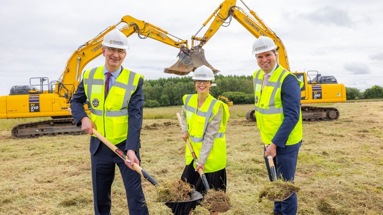 Sod turned on €200m Diageo brewery in Kildare