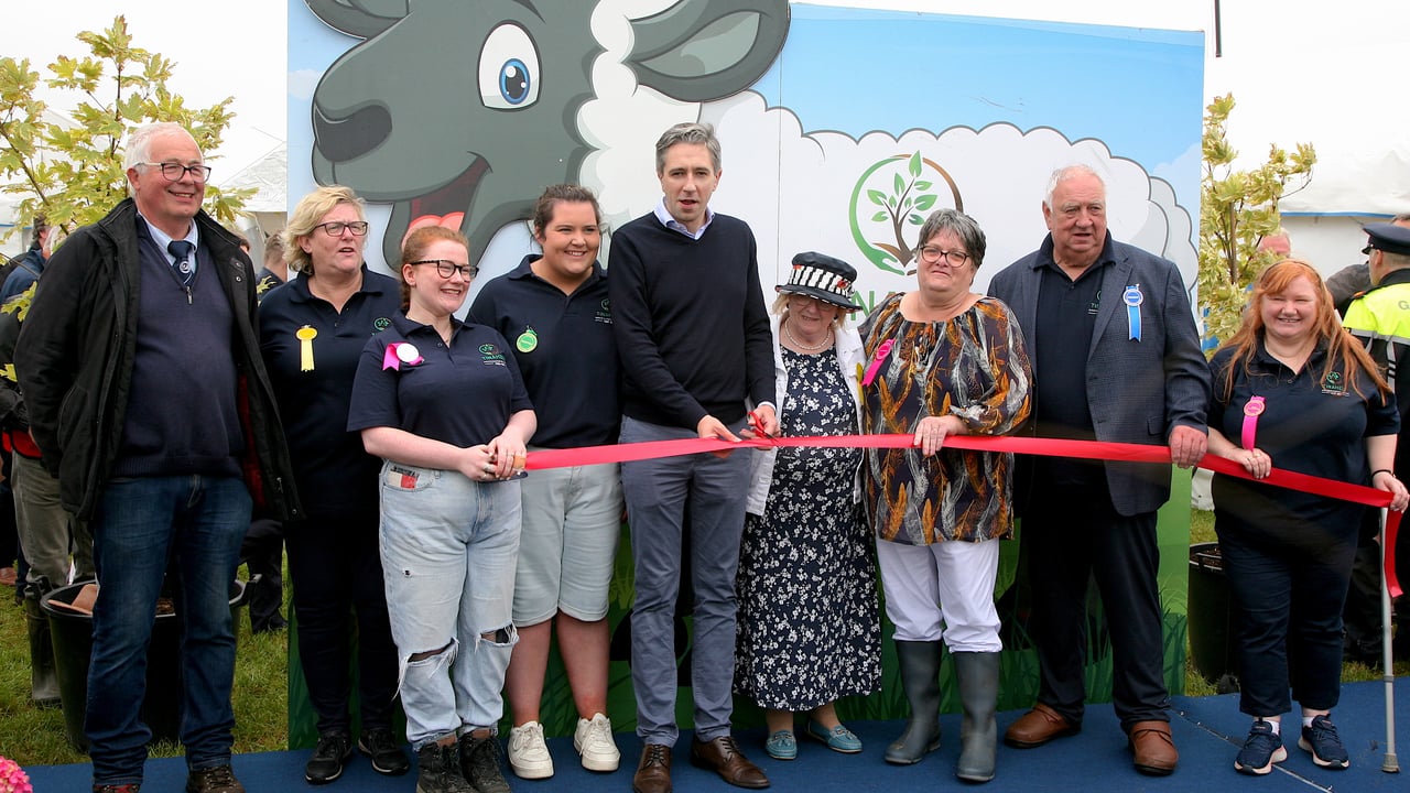 An Taoiseach, Simon Harris opening the Tinahely show