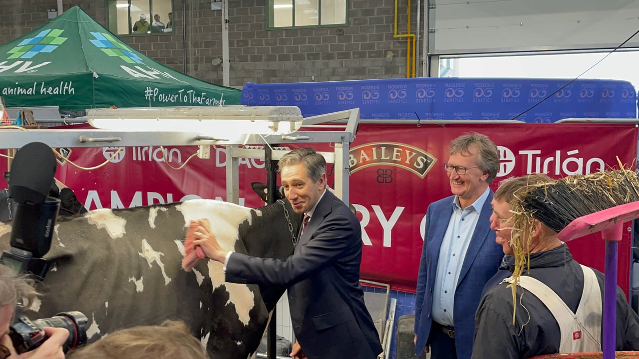 Taoiseach Simon Harris in attendance at Virginia Show in Co. Cavan today, Wednesday, August 21