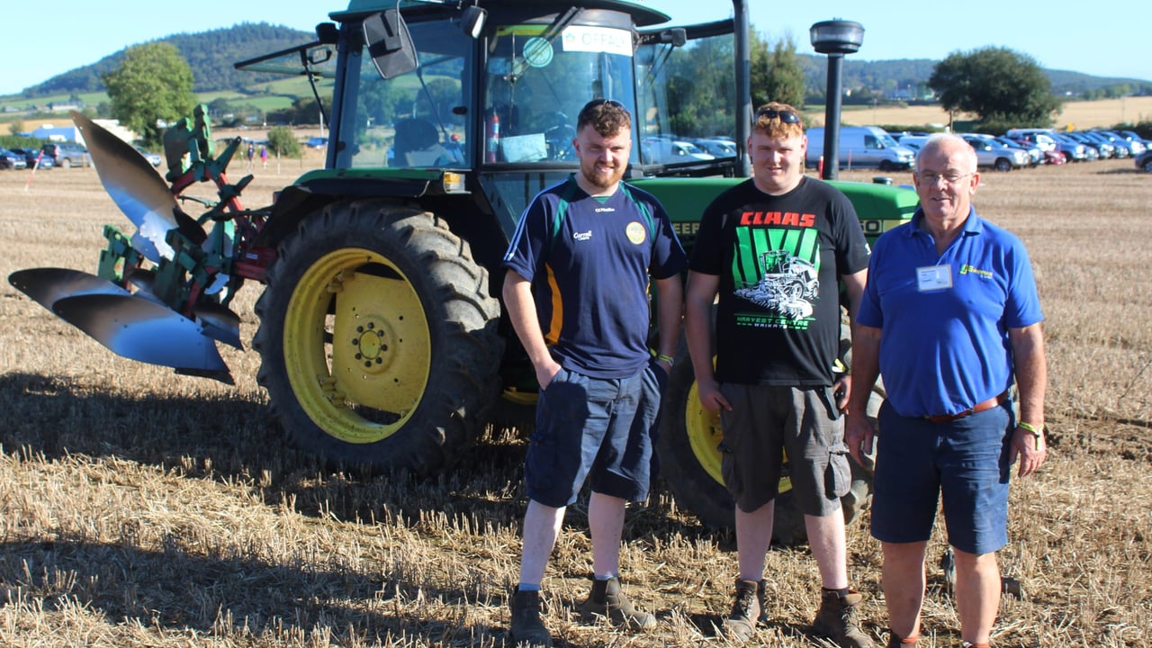 Gearing up for Day One at the 2024 National Ploughing Championships, l to r: Conor Gibbons, Ronan Connolly and Michael Connolly, all from Tullamore in Co. Offaly