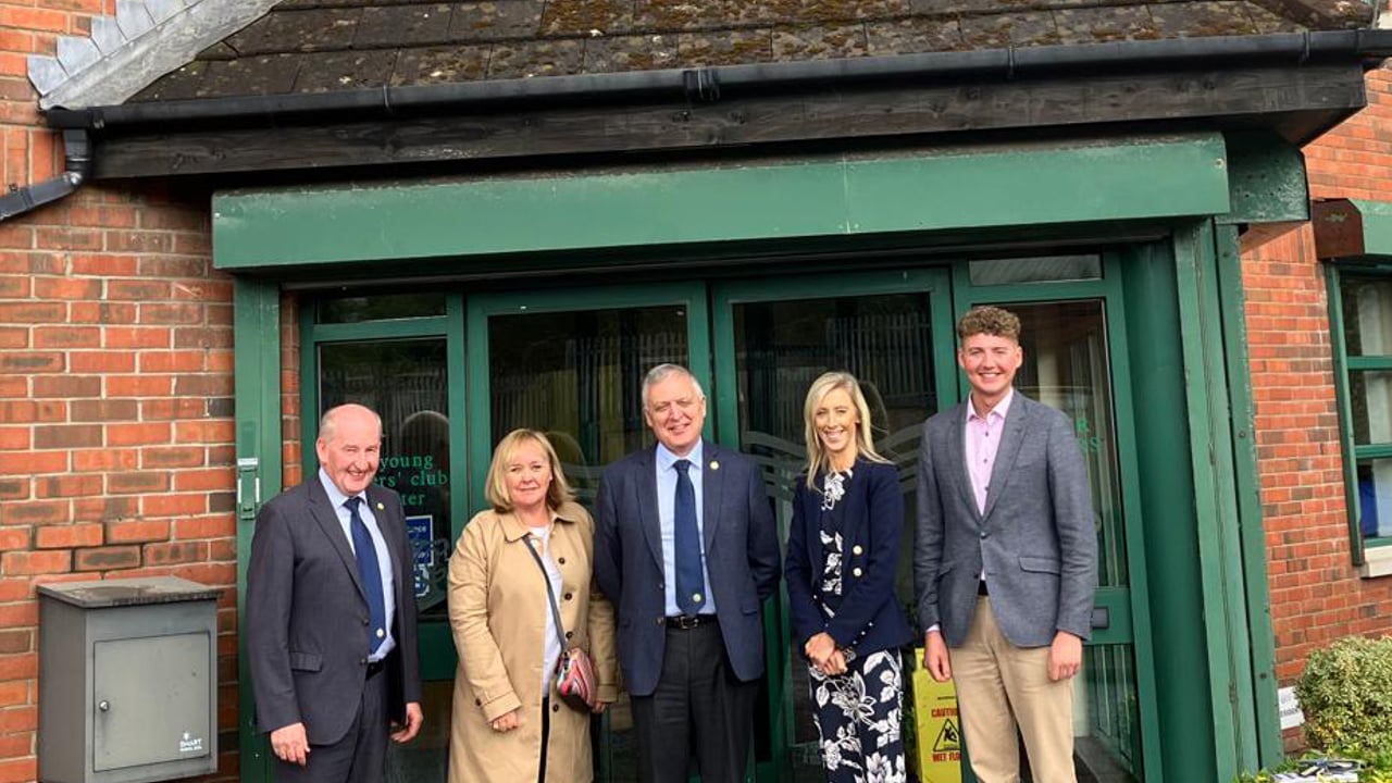 UFU president William Irvine,  deputy president Glenn Cuddy, and parlimentary officer Alexander Kinnear, welcomed Michelle McIlveen MLA and Carla Lockhart MP to UFU headquarters
