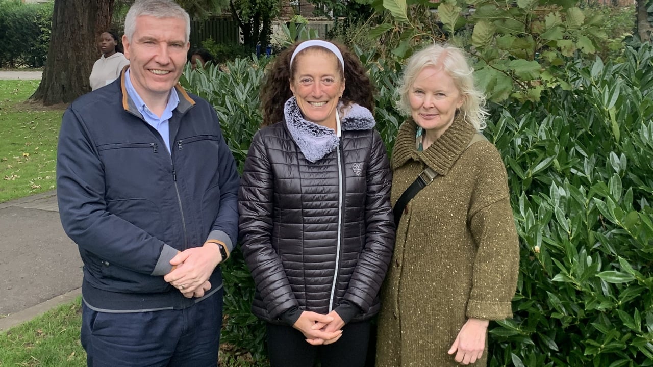 (L-r:) Ian Stevenson from the Dairy Council for Northern Ireland, Dr. Sandra Iulaiano, from the University of Melbourne with Dr. Carole Lowis 