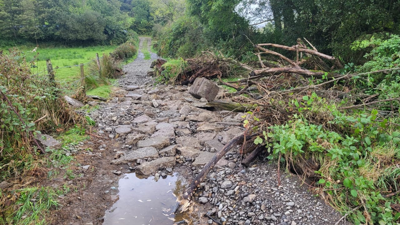 Damage caused by flooding. Image Source: Helen O'Sullivan