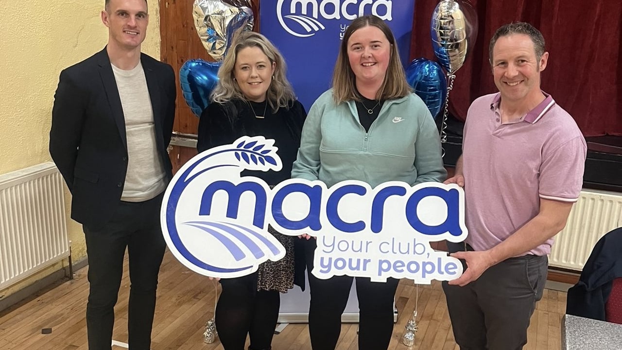 Joanne Teehan from Laois Macra with the panellists for the 'Be Well, Stay Well' discussion