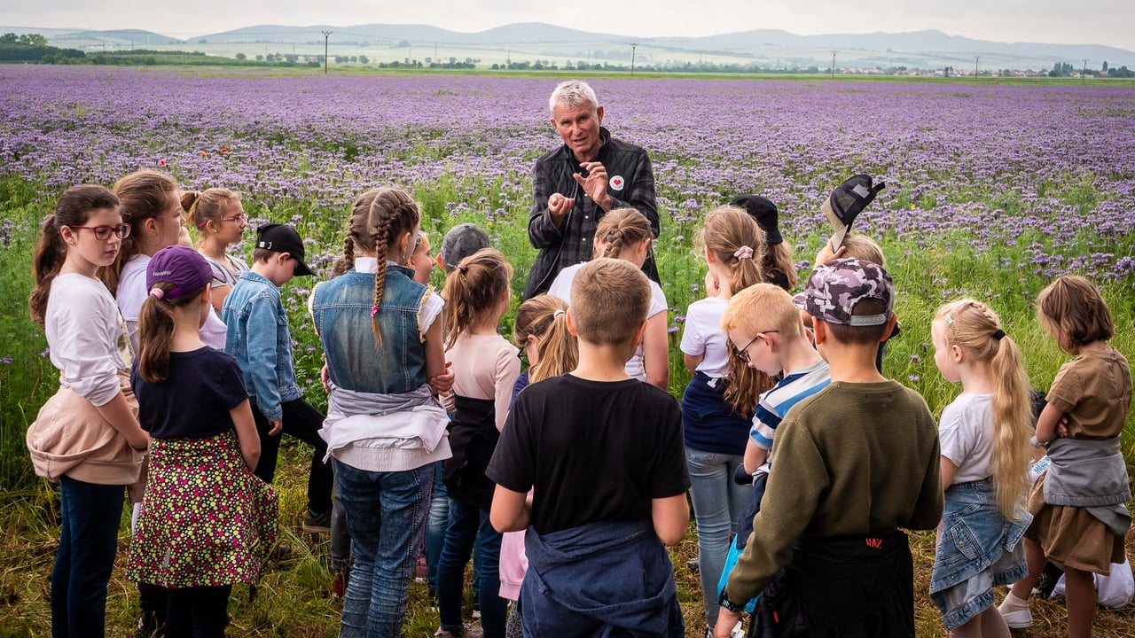 Robert Dohal, chair of the board of directors for Krakovany-Straze carrying out a site visit for a school group. Image: Krakovany-Straze
