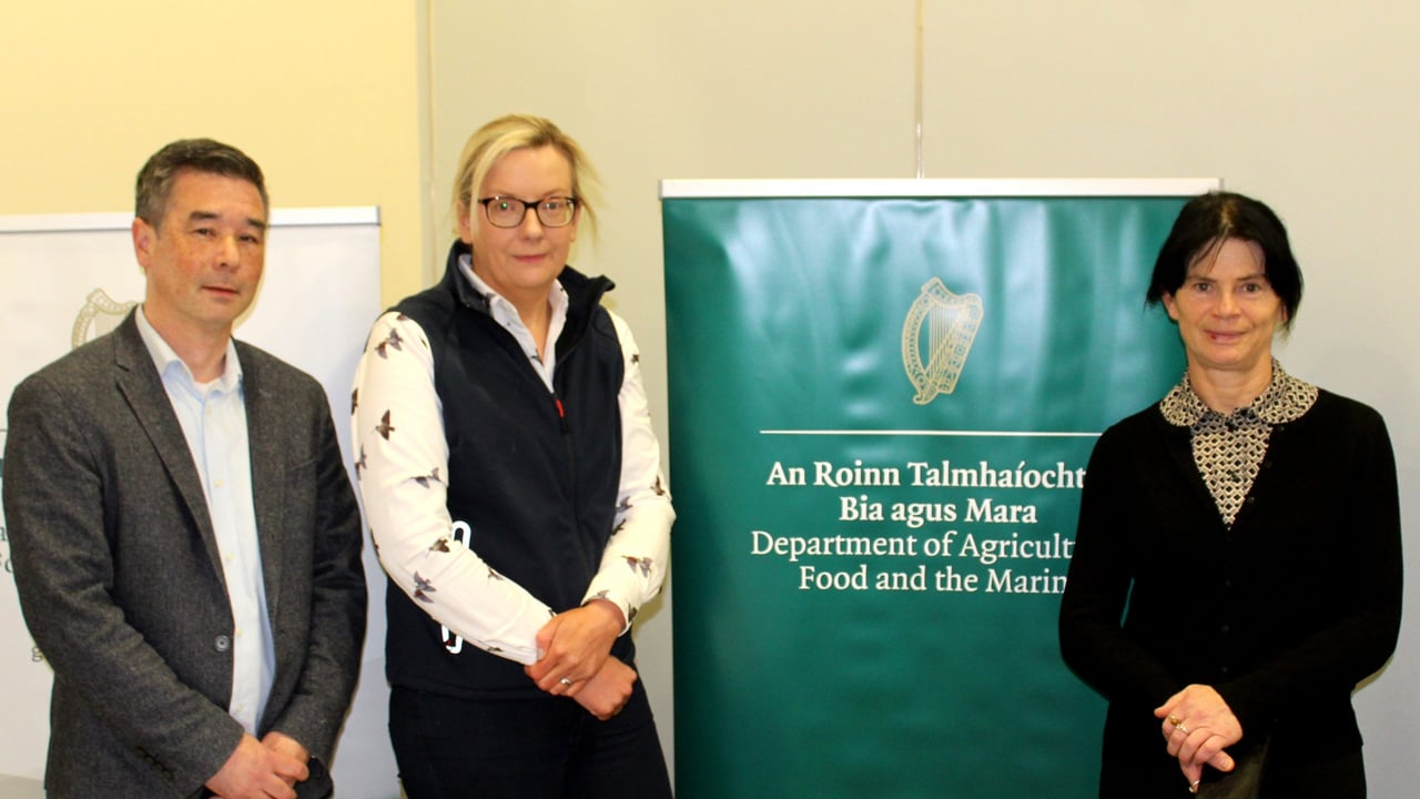 Attending the 2024 National Potato Conference, l t r: John Eivers, Sinéad Mulcahy and Clare Casey. all from the Department of Agriculture, Food and the Marine