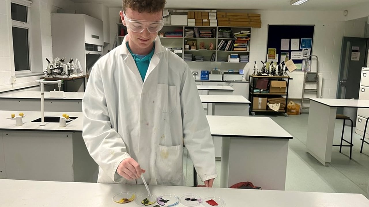 James Hickey has been qualified for the BT Young Scientist and Technology Exhibition (BTYSTE) 2025 with his project titled 'Spoiler Alert: pH Responsive Packaging for Food Preservation'